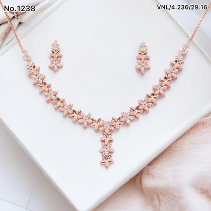 Eternal Rose Gold Pure Silver Necklace for Women