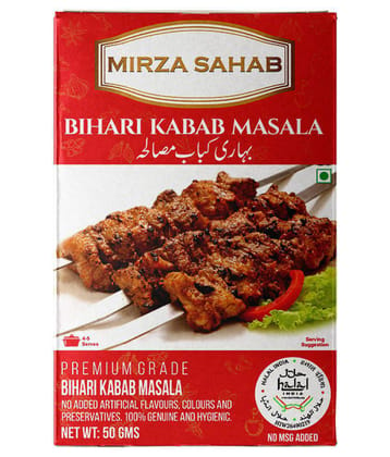 Mirza Sahab Bihari Kabab Masala Instant Mix 50 gm Pack of 4