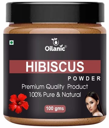 Oilanic Natural Hibiscus Powder For Haircare Face Mask Masks 100 gm