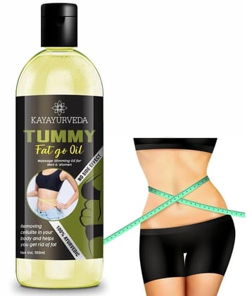 KAYAYURVEDA Fat Burning, Fat Go, Fat Loss, Body Fitness Oil - Ayurvedic Shaping & Firming Oil 100 mL