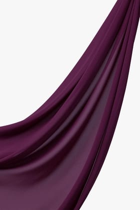 Premium Chiffon Hijab - Purple-Purple