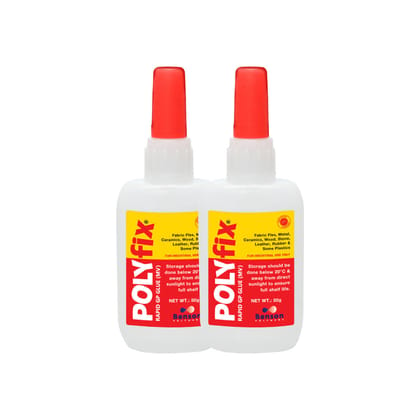 Polyfix General Purpose MV - 100 CPS: Versatile Adhesive for Locking Metal and plastic Fasteners - 50g (Pack of 2)