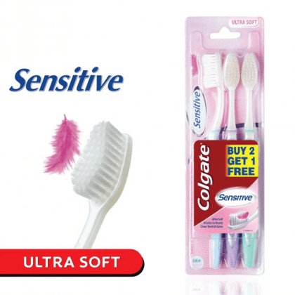 Colgate Sensitive Ultra Soft Toothbrush  3Pcs
