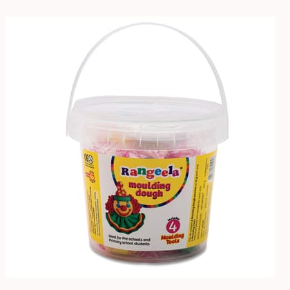 Pidilite Plastic Rangeela Moulding Dough Bucket Pack, Multicolour, 6 X 25G, 2 Years & Above