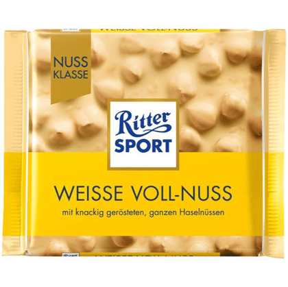 Ritter Sport Weisse Voll Nuss, 100 gm