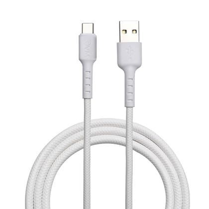 EVM C-012 Type-C Data Cable (1 Meter & 4 Amp) High-Speed Charging & Sync Cable- White