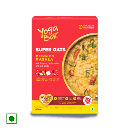 Yoga Bar Super Oats-Veggies Masala, 400 gm Box