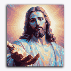 Jesus Christ-Without Frame / 18x20 inch / 24 Palette