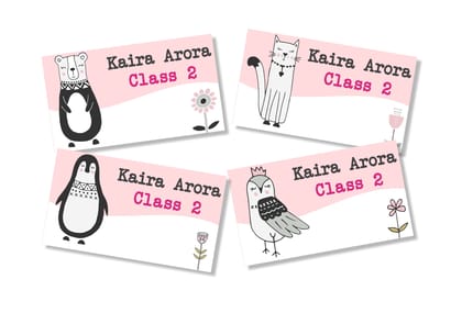 Book Labels - Pretty Pink-12