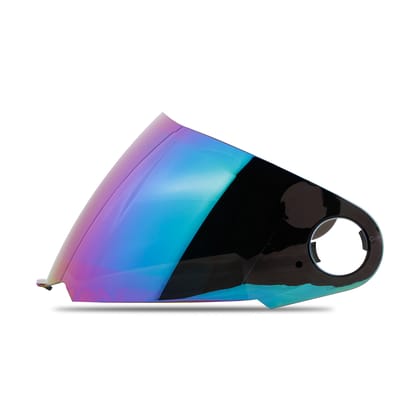 Steelbird SBA-1 Helmet Visor Compatible for All SBA-1 Model Helmets (Chrome Rainbow Visor)-Chrome Rainbow Visor