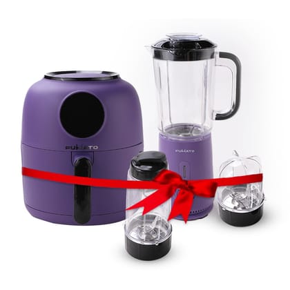 Fumato Anniversary Wedding Gifts: 12 Presets Digital Air Fryer, 3 In 1 Mixer Grinder Blender, 1 Year Warranty, 4.5L, 1300W, Purple-The Better Home Fumato Digital Air Fryer, 3-in-1 Mixer Grinder B