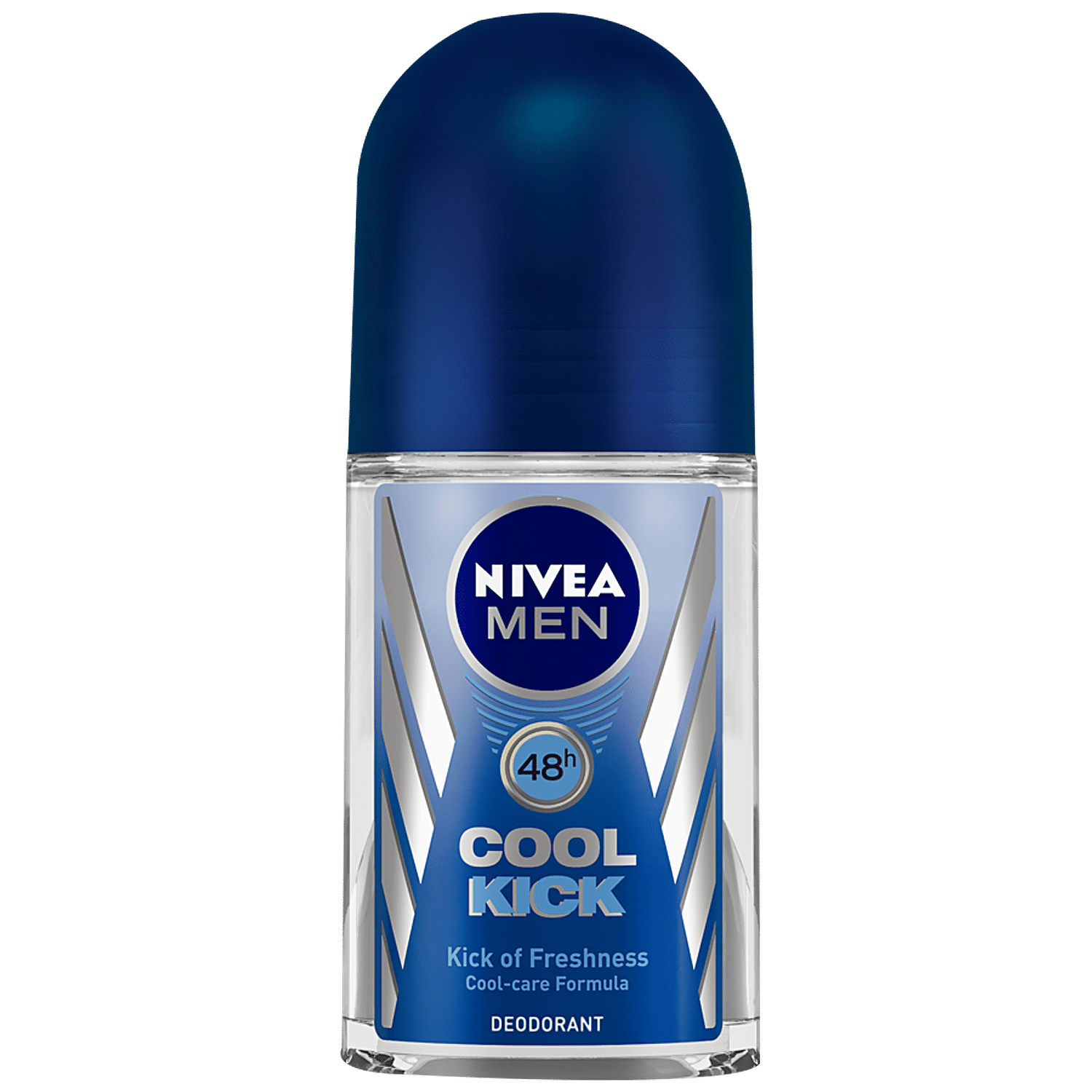 Nivea Men Cool Kick Deodorant Roll On - 48H Long Lasting Freshness, 50 Ml