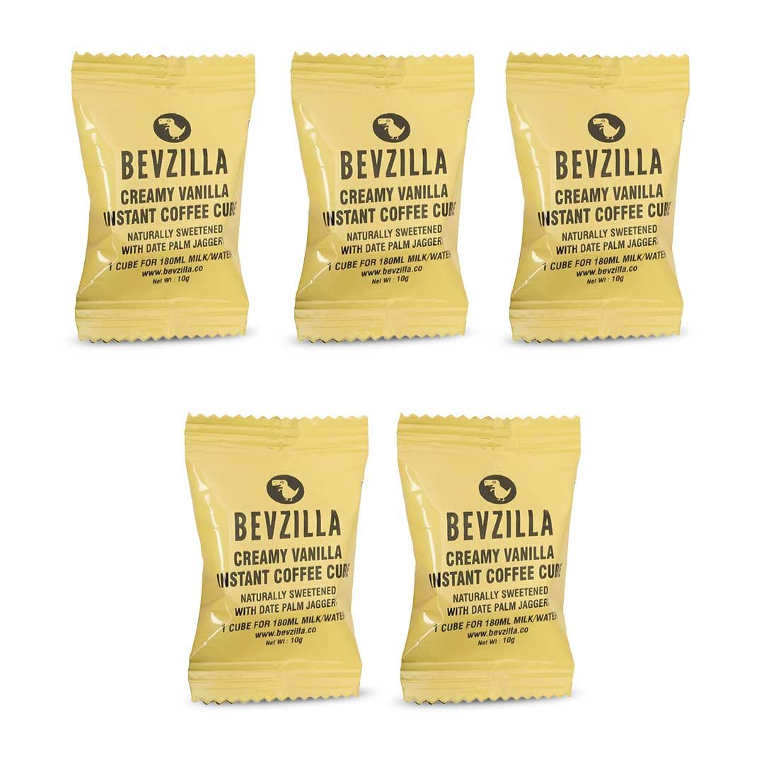 Bevzilla coffee cubes pack of 5 vanilla-Bevzilla coffee cubes pack of 5 vanilla - Default Title