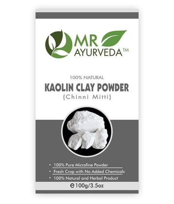 MR Ayurveda Organic Kaolin Clay Powder Face Pack Masks 100 gm