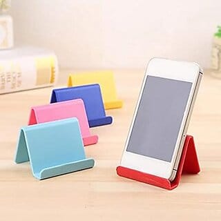 Plastic A-Shape Mobile Holder | Stylish and Functional Phone Stand for Home and Office (Pack of 4)