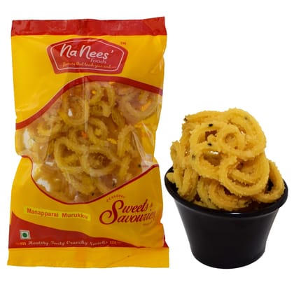 Manaparai Murukku | Arisi Murukku | Rice Murukku | 150 g Pack (Weight - 150g) by NaNee's Foods