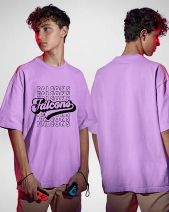 FALCOONS LAVENDER OVERSIZED TSHIRT-S