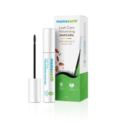 Mamaearth Lash Care Volumizing Mascara With Castor Oil & Almond Oil For 2x Instant Volume-13 g