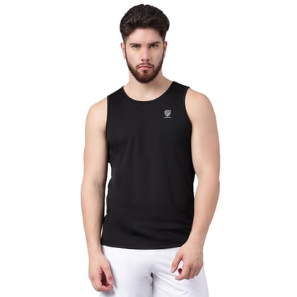 Unpar by SG Regular Comfort Fit Vest For Mens & Boys, Black | Ideal for Trail Running, Fitness & Training, Jogging, Gym Wear & Fashion Wear-S / Black