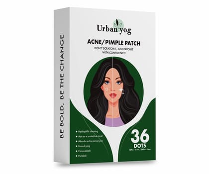 Urban yog Acne Pimple Patch - Invisible Facial Stickers cover with 100 Hydrocolloid Pimple Patches for Face Circular 36 Dots-Urban yog Acne Pimple Patch - Invisible Facial Stickers cover with 100