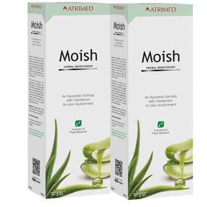 Atrimed Moish Herbal Moisturizer for skin nourishment (Pack of 2) - 400 ml