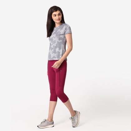 Women's Gym Capri - Mouve Mouve S