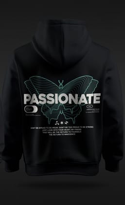 Passionate Hoodie-M / Black