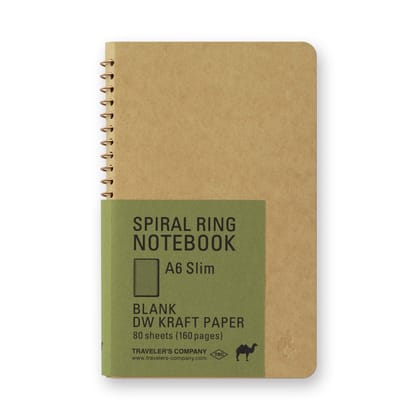 TRC SPIRAL RING NOTEBOOK (A6 Slim) DW Kraft