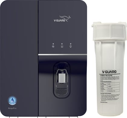 RequPro True High Recovery RO UV UF Water Purifier with Mineral Health Charger and Stainless Steel Storage Tank, 8 Stage Purification