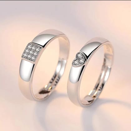 Silver Couple Rings Silver Ring for Couples on Anniversary