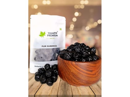 Valleys Premium Dried Blueberry Plum With Seed (Bluberries)  - 400 Gram