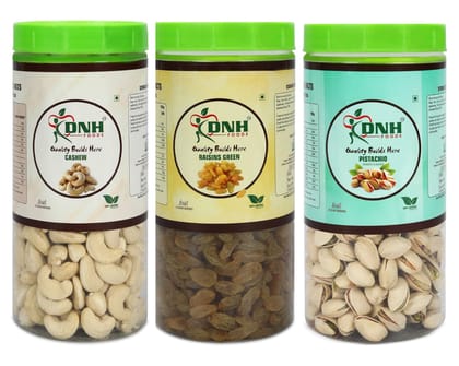 DRY FRUITS COMBO 750 GRAM  PACK  250G X 3 PC