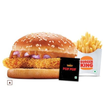 Chicken Makhani Burst Burger+Fries(Reg)+Peri Peri Sachet.