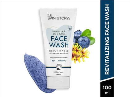 Blueberry, Shea Butter Face Wash, Moisturising & Anti Inflammatory, All Skin Types (100 ML)