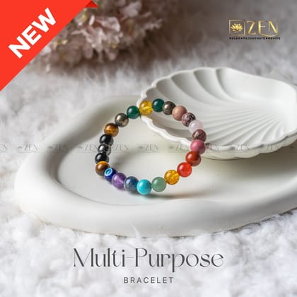 Multi Purpose Bracelet for Money | Love | Seven Chakra | Protection-S - 6.5 inches (Women)