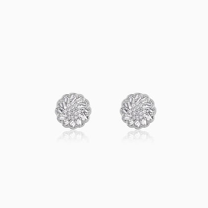 Silver Spinning Firework Earrings