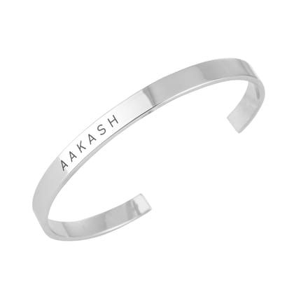 Personalised Silver Kada-Silver