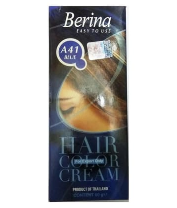 Berina HAIR COLOR CREAM A41 BLUE Permanent Hair Color Blonde 60 g