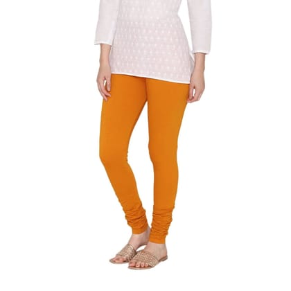 Women's Cotton Churidar Leggings (Free Size) - Nugget