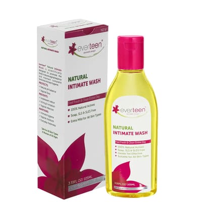 everteen Natural Intimate Wash for Feminine Hygiene in Women-105ml / 1 Pack