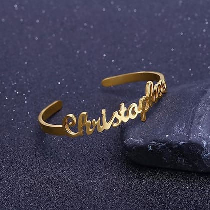 Cutting Customized Bracelet-Golden