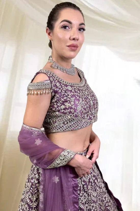 Purple Lehenga Set-3XL