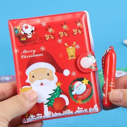 Christmas mini Pocket Diary- set of 2-Red