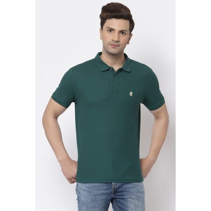 Red Tape Men Green Polo Neck T-Shirt