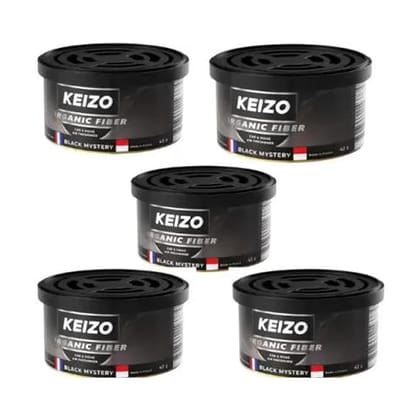 KEIZO Organic Fiber Black Mystery  Pack of 5