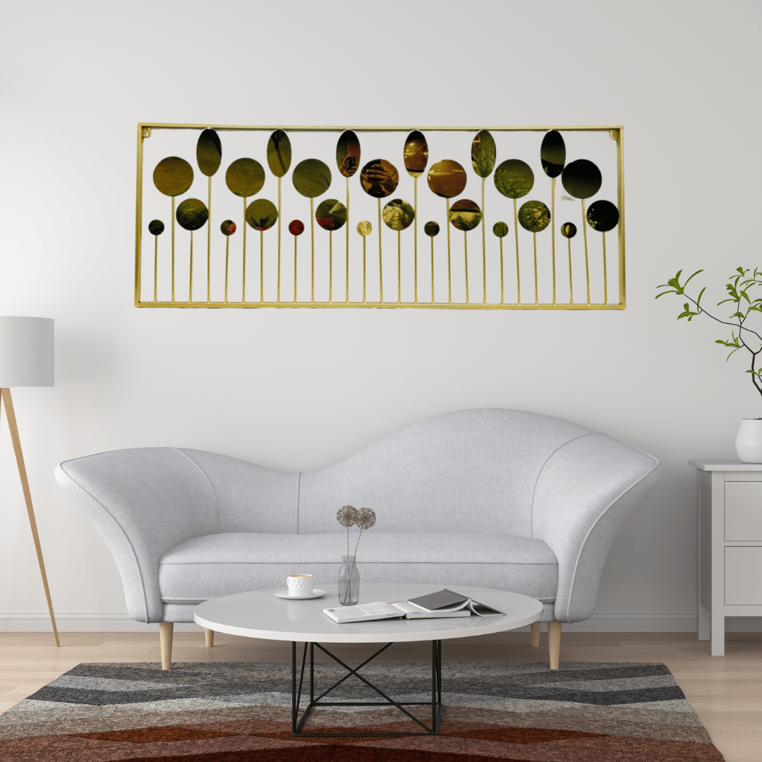 Luxury Metal Wall Art Style 11-H: 18 | L: 48