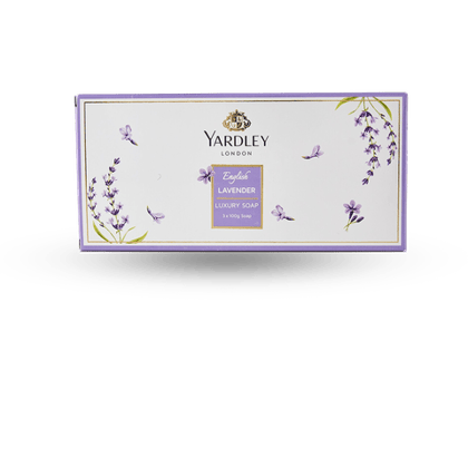 Yardley London English Lavender Luxury Soap (3 x 100g Pack), 300 gm Pack