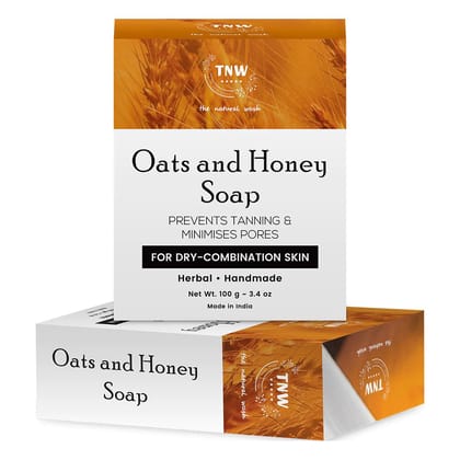 Oats & Honey Soap - Handmade Soap For Face & Body ( Paraben/ Sulphate/ Silicon Free)