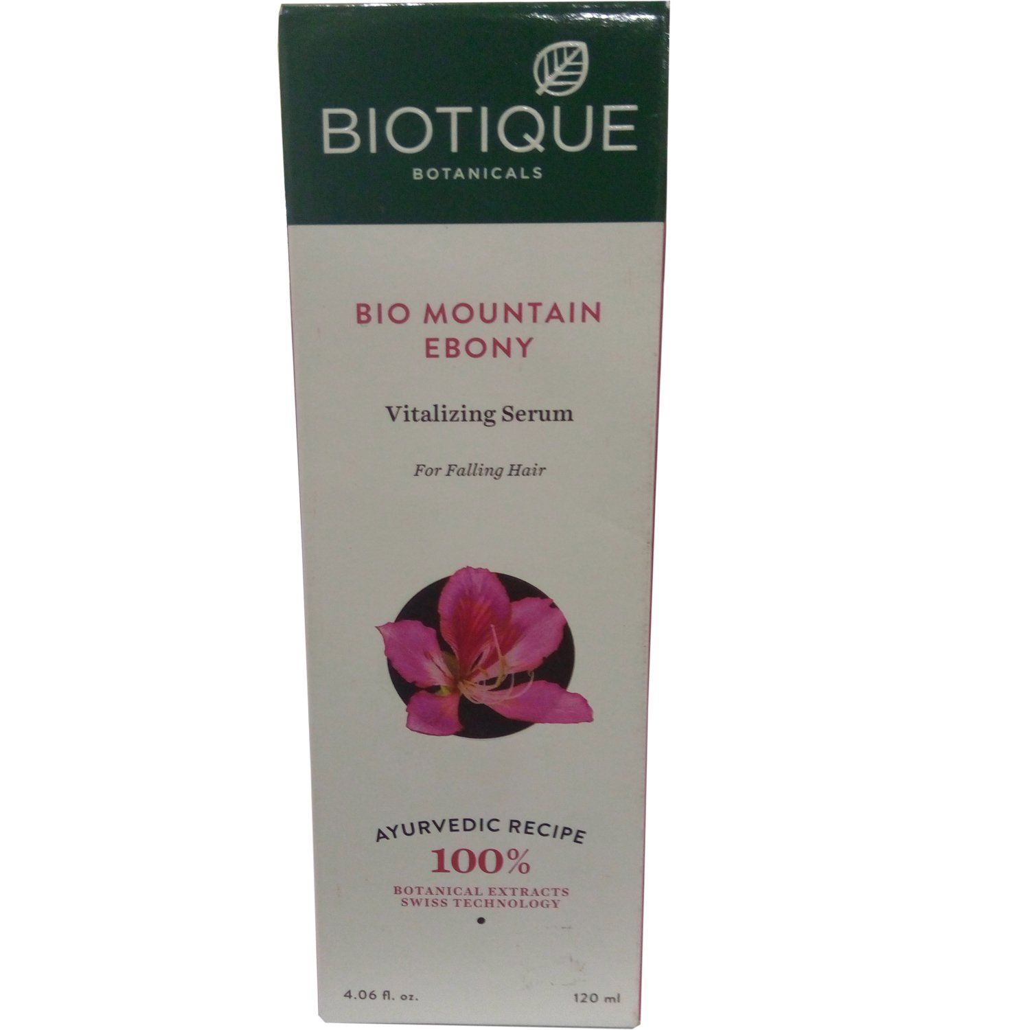 Biotique Bio Mountain Ebony Vitalizing Serum For Falling Hair, 120Ml (Pack Of 2)