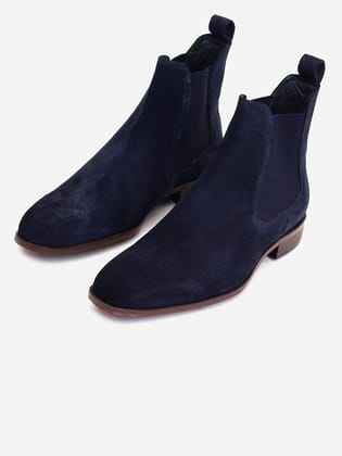 Delco Versatile Comfort in Suede Boots-45 / NAVY